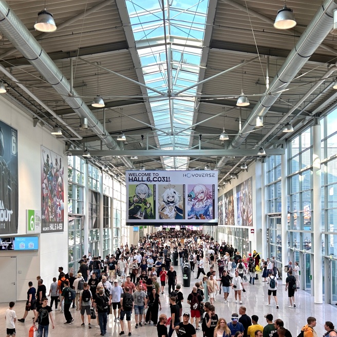 gamescom hall 6 entrance: game exhibition in germany